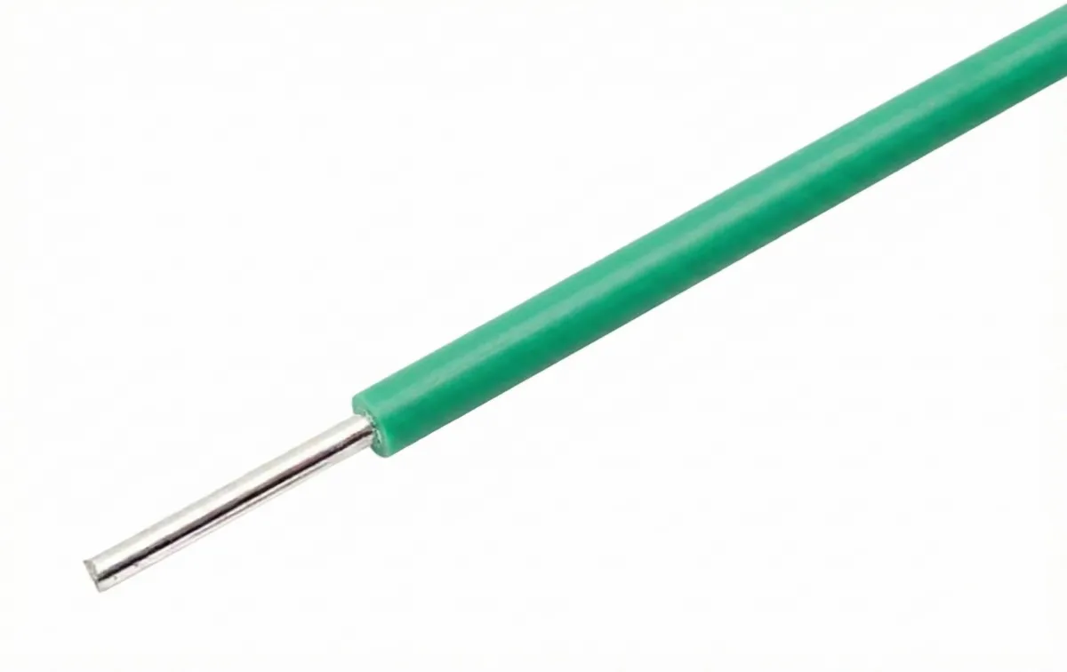 Zielony przewód z rdzeniem litym 22AWG do breadboardów na metr