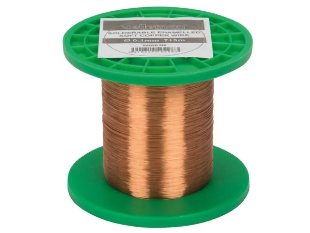 Drut nawojowy miedziany Ø0.1mm - 715m - 1.5kohm