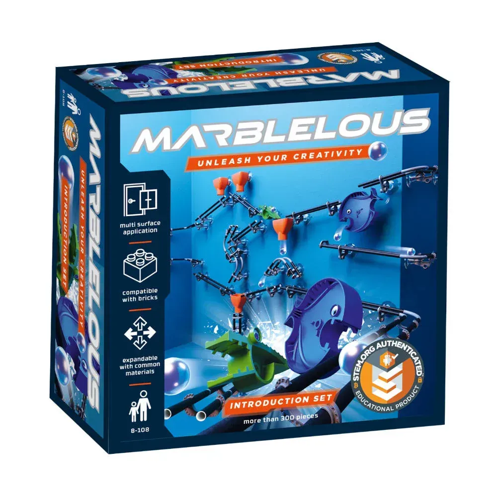 Marblelous Zestaw startowy toru kulkowego 300-elementowy