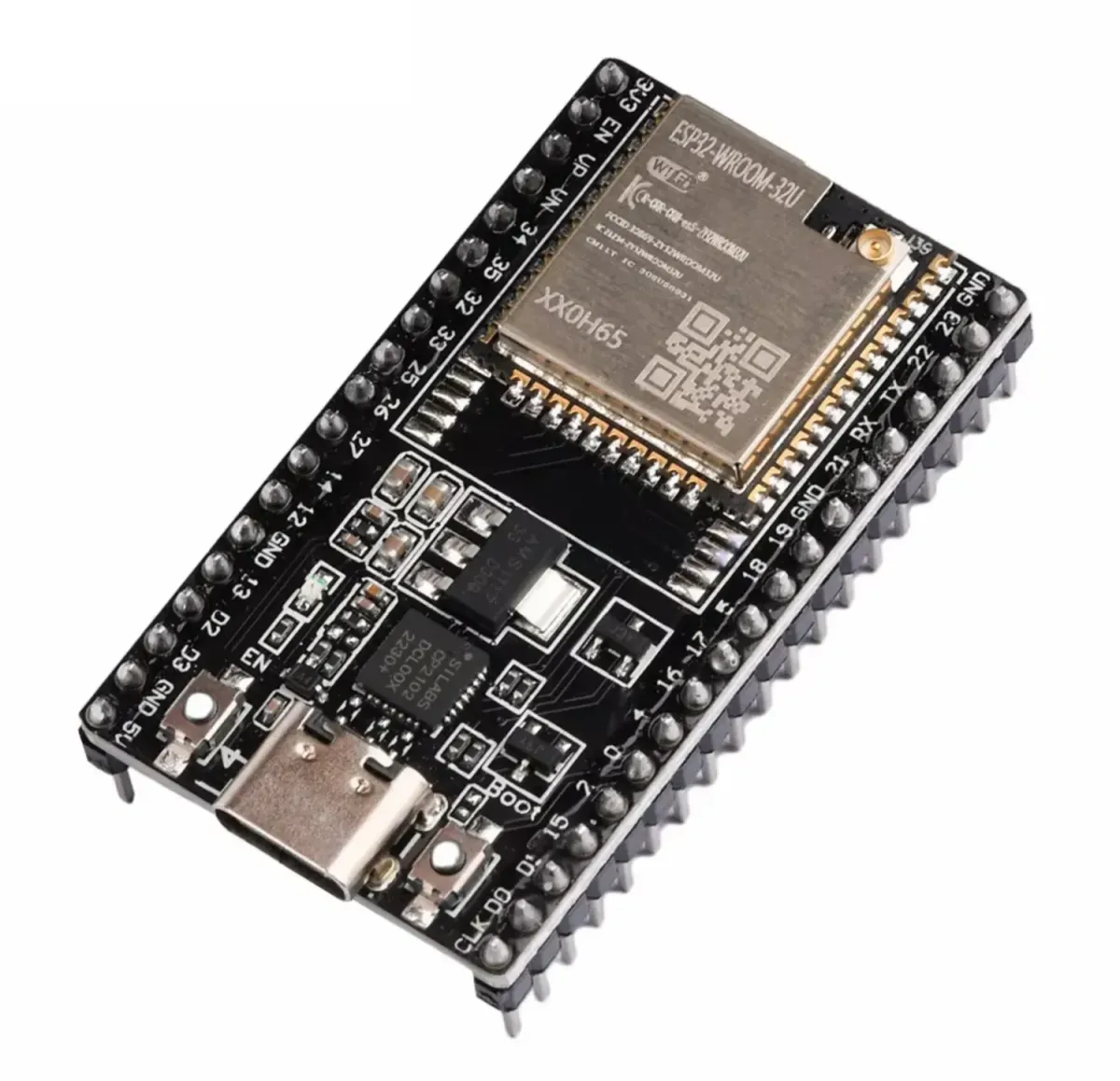 ESP32-WROOM-32U DevkitC V4 USB-C i zewnętrzne złącze antenowe (ipex)