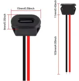 Gniazdo USB-C do montażu panelowego, element obudowy – 2