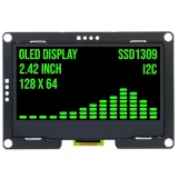 Wyświetlacz OLED 2.4 cala 128x64 Zielony I2C SSD1309 3.3V – 1
