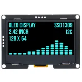 Wyświetlacz OLED 2.4 inch 128x64 Niebieski I2C SSD1309 3.3V – 1