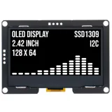 Wyświetlacz OLED 2.4 inch 128x64 Biały I2C SSD1309 3.3V – 1