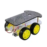 Podwozie z 4 kołami i 4 silnikami TT, baza robota DIY – 3