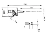 Elastyczna sonda testowa z zaciskiem czerwona – 2