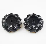 Mecanum Wielo /Koło omnidirectionalne - 80MM-A Czarny - zestaw 2 kół (1xL + 1xR) – 2
