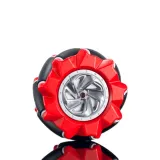 Koło Mecanum / Koło omnidirectional - 80MM-A Czerwone - zestaw 2 kół (1xL+1xR) – 1