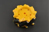 Koło Mecanum / Koło omnidirectional - 60MM-K żółte - zestaw 4 – 3
