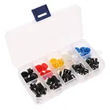 Zestaw przycisków chwilowych, moment - 25 sztuk, 5 kolorów, 12X12x7.3mm – 1