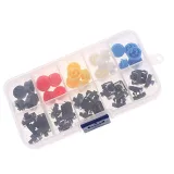 Zestaw przycisków chwilowych, moment - 25 sztuk, 5 kolorów, 12X12x7.3mm – 3