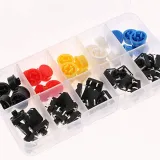 Zestaw przycisków chwilowych, moment - 25 sztuk, 5 kolorów, 12X12x7.3mm – 4