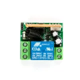 Bezprzewodowy moduł przekaźnikowy z pilotem (2 przyciski) - 12V, 1 kanał, 433Mhz RF – 4