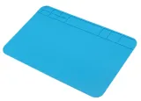 Elastyczna mata lutownicza silikonowa 30x20cm niebieska – 1