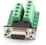 Adapter żeński DB9 D-SUB RS232 szeregowy na zaciski śrubowe – 2