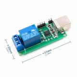 Wysokiej jakości 1-kanałowy moduł przekaźnikowy USB 5V – 6
