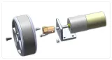 Aluminiumowy uchwyt do silnika redukcyjnego 25mm z 6 śrubkami – 3