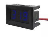 Woltomierz DC 3,5V-30V -  Niebieski, 0.56 inch, do montażu – 1
