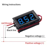 Woltomierz DC 3,5V-30V -  Niebieski, 0.56 inch, do montażu – 2