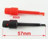 Testclip z sprężynowym haczykiem do PCB SMD IC  57mm  - Czerwony – 1