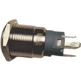 Przycisk | Moment - puls | 5V LED ZIELONY| RVS | 16mm – 3