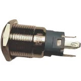 Przycisk | włącz-wyłącz self lock | 12V LED Czerwony | RVS | 16mm – 3