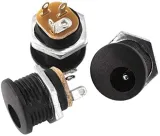 Gniazdo zasilania DC Female 5.5x2.1mm DC-022 z nakrętką – 1