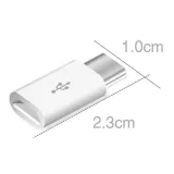 Adapter USB-C męski na Micro-USB żeński biały – 6