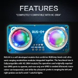 RUS-04 Ultradźwiękowy czujnik odległości ze zintegrowaną diodą RGB LED – 3