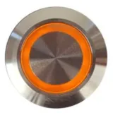 Przycisk | samoblokujący on-off | 5V LED Pomarańczowy | RVS | 12mm – 3