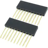 10-pinowe żeńskie 11 mm wysokie, stackowalne złącze header – 3
