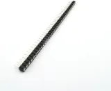 2.54Mm 40 Pinów Okrągła Żeńska Gniazdo Pin Header Strip 1X40p Czarny – 1