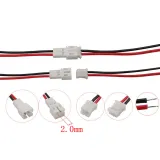 Zestaw złączy pigtail Micro JST PH 2 piny męski żeński – 2