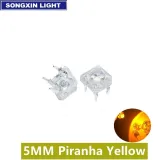 5mm Super Flux Piranha 4pin LED - Żółty – 2