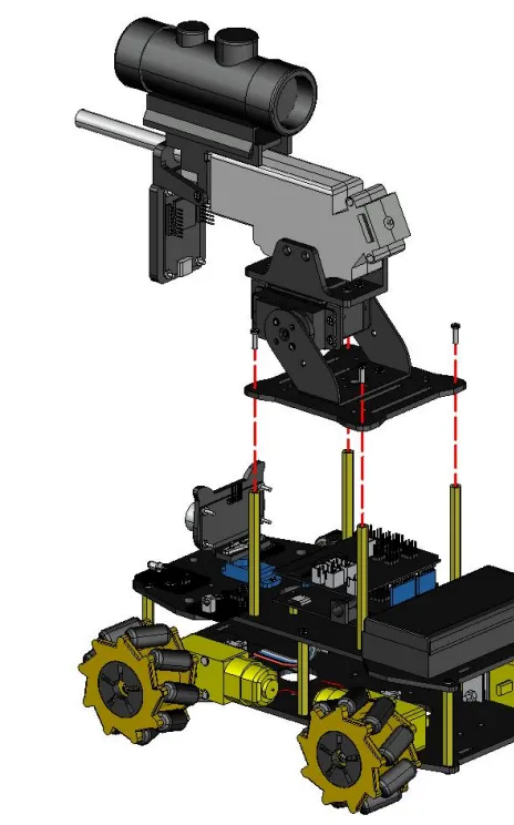 Rozszerzenie działka na kulki wodne ACEBOTT do robota ESP32