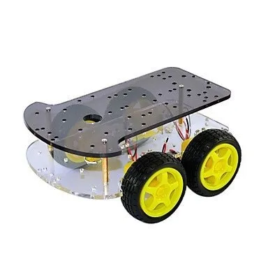 Podwozie z 4 kołami i 4 silnikami TT, baza robota DIY