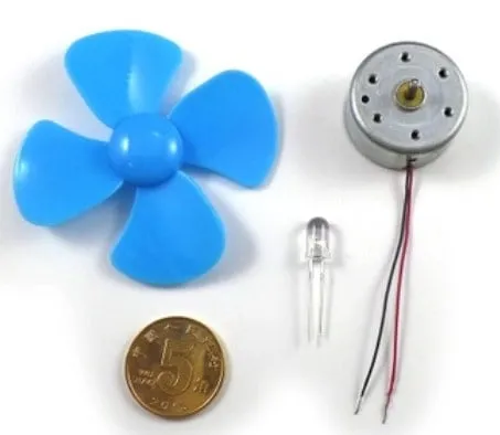 Zestaw silnika prądu stałego generatora wiatrowego ze śmigłem 60 mm