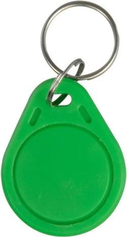 Zielony | brelok do tagu RFID w kształcie kropli | 13,56Mhz | 1K S50 | Mifare Classic