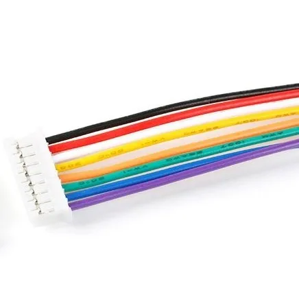 8 Pins Connector/Terminal przewód, 1-stronny - male, 26AWG 20cm, XH2.54mm