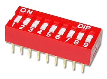 Przełącznik DIP 9 pinów - raster 2,54mm