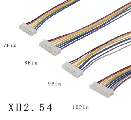 Przewód złącza/terminala 10-pinowy, jednostronny - męski, 26AWG 20cm, XH2.54mm