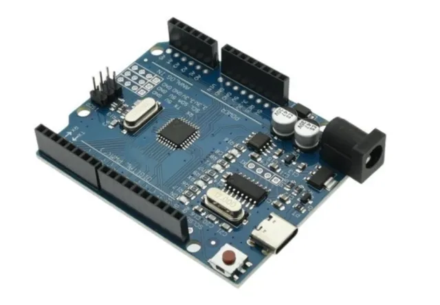 Kompatybilny z Arduino UNO R3 USB-C incl. kabel i piny header.