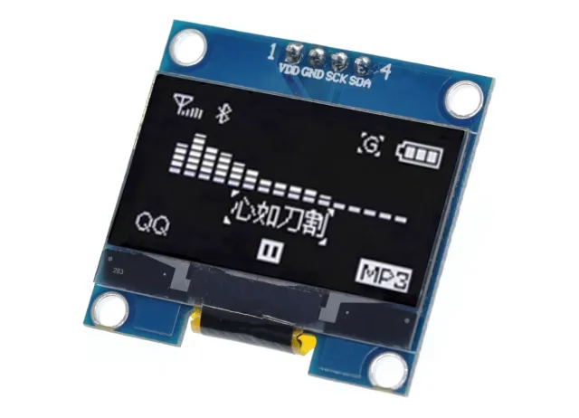 Mini wyświetlacz OLED biały 1.3 inch 128x64 I2C