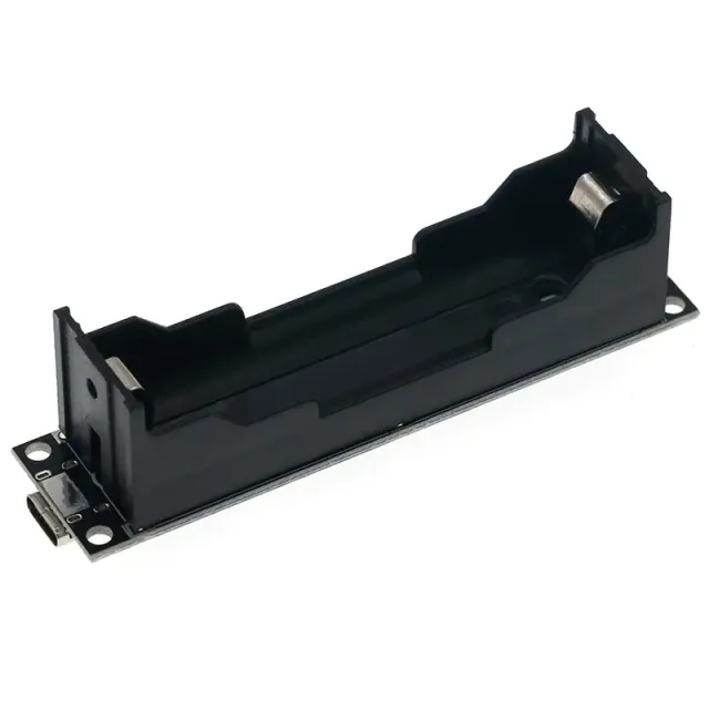 Uchwyt na baterię 18650 z ładowarką i modułem step-up 9V (USB-C)