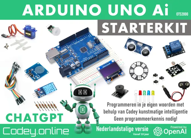 Zestaw startowy Arduino z Codey ChatGPT AI po niderlandzku