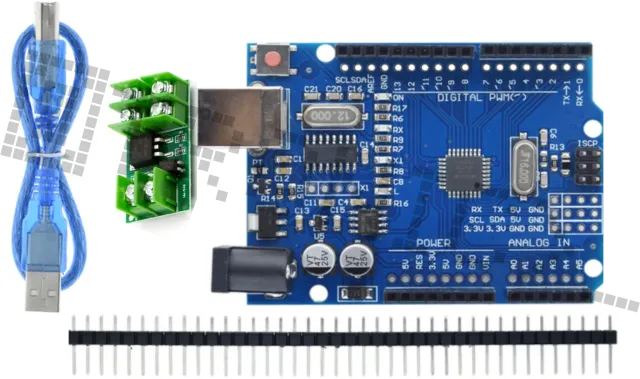 Starter Kit do Arduino Uno R3 z modułem Mosfet i 40-częściowym zestawem przewodów Dupont (male-male)