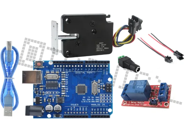 Starter Kit do Arduino Uno R3 z blokadą 5V, modułem przekaźnika, gniazdem DC i 2-pinowym pigtail