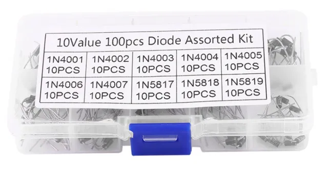 100 diod zestaw 10 rodzajów Rectifier / Schottky