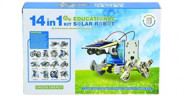 14 w 1 Solar Robot Edukacyjny zestaw na energię słoneczną
