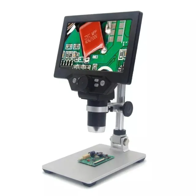 Cyfrowy mikroskop (1200x) z regulowanym ekranem LCD 7